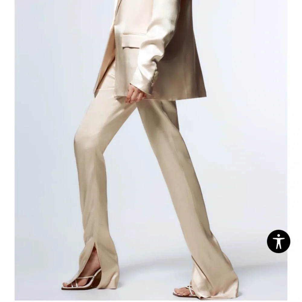 Zara Satin Pants - Picture 5 of 8